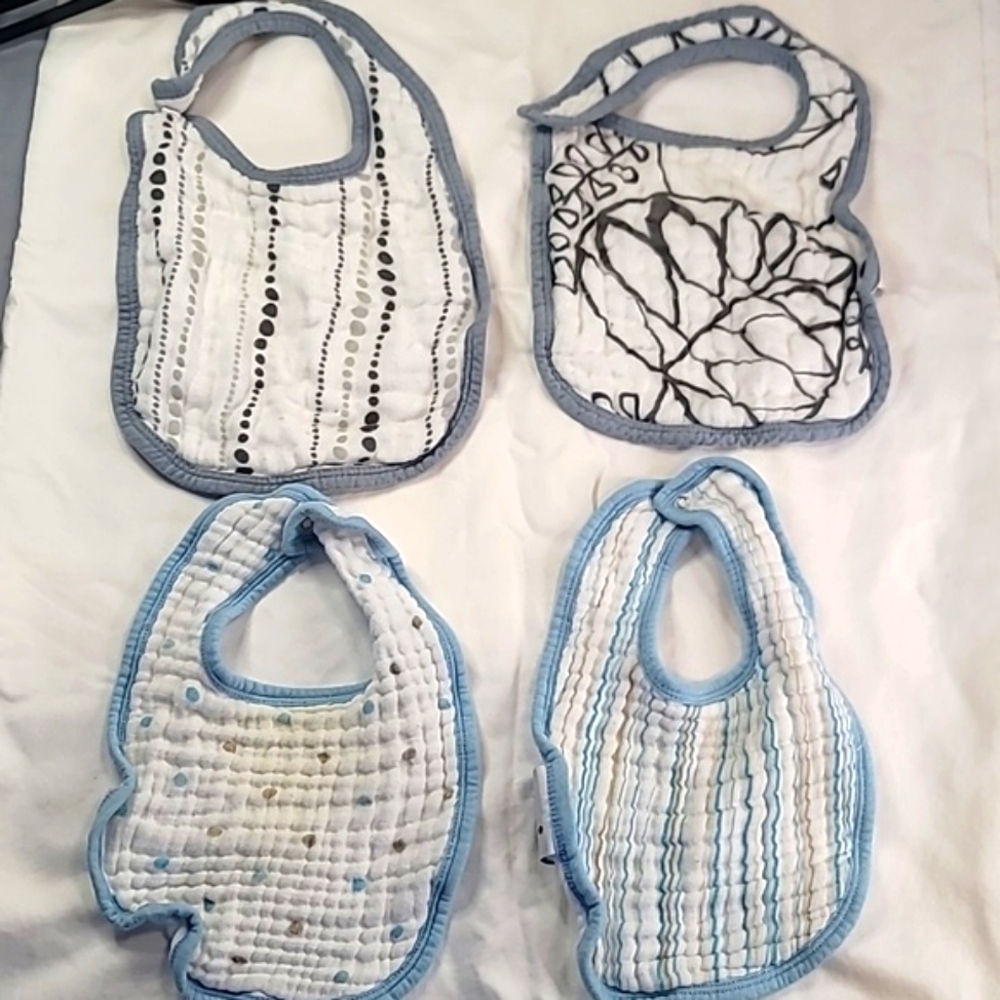 Bundle of 4 Aden +Anais muslin bibs
